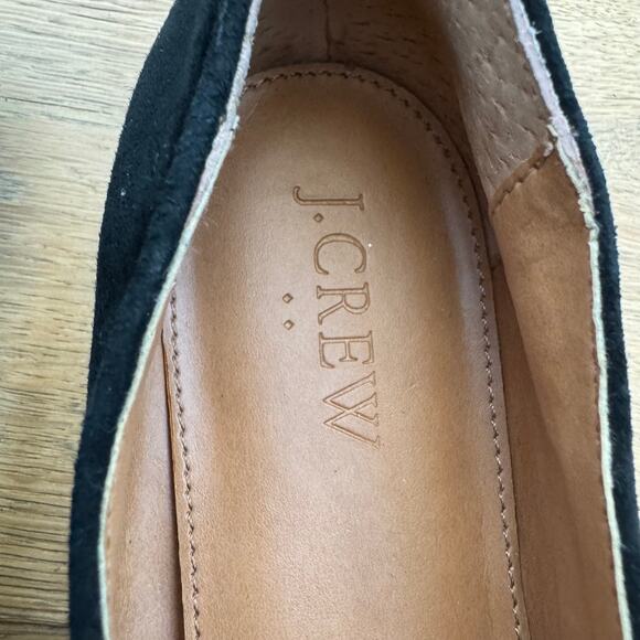 JCREW Black Suede Classic Penny Loafer Size 7.5 - Picture 11 of 11